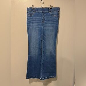 SPANX Pull On Flare Denim Size XL